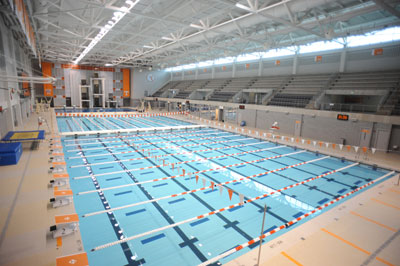 Allan Jones Aquatic Center interior